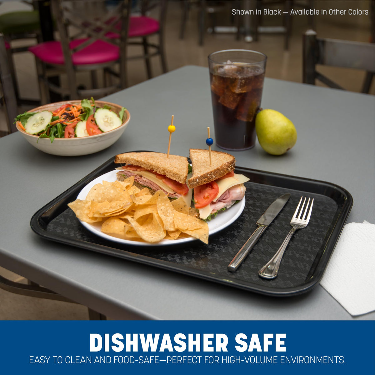 Carlisle FoodService Products Burgundy / 24 / 12" x 16" Serving Trays