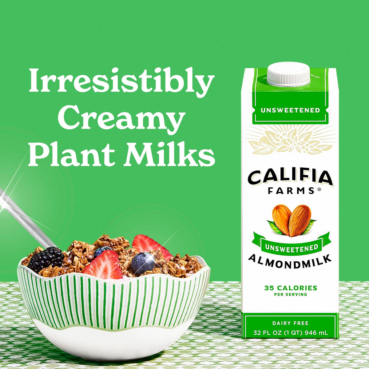 Califia Farms Unsweetened / 32 Fl Oz (Pack of 6) / Unsweetened Almondmilk Almond Milk