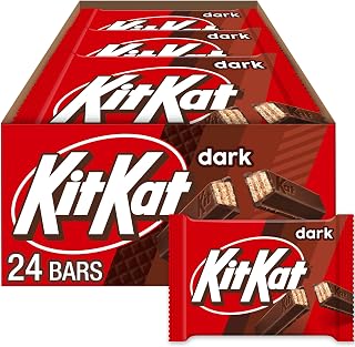 Kit Kat Dark Chocolate Wafer Candy Bars, 1.5 oz (24 Count)