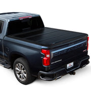 HF350M Tri-Folding Truck Bed Tonneau Cover by LEER – 6' 6" Bed, Fiberglass-reinforced Polymer, Black, Model 631301