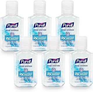 Purell Hand Sanitizer Gel Travel Size Bottle, 6ct x 2fl oz - 3155-04-EC