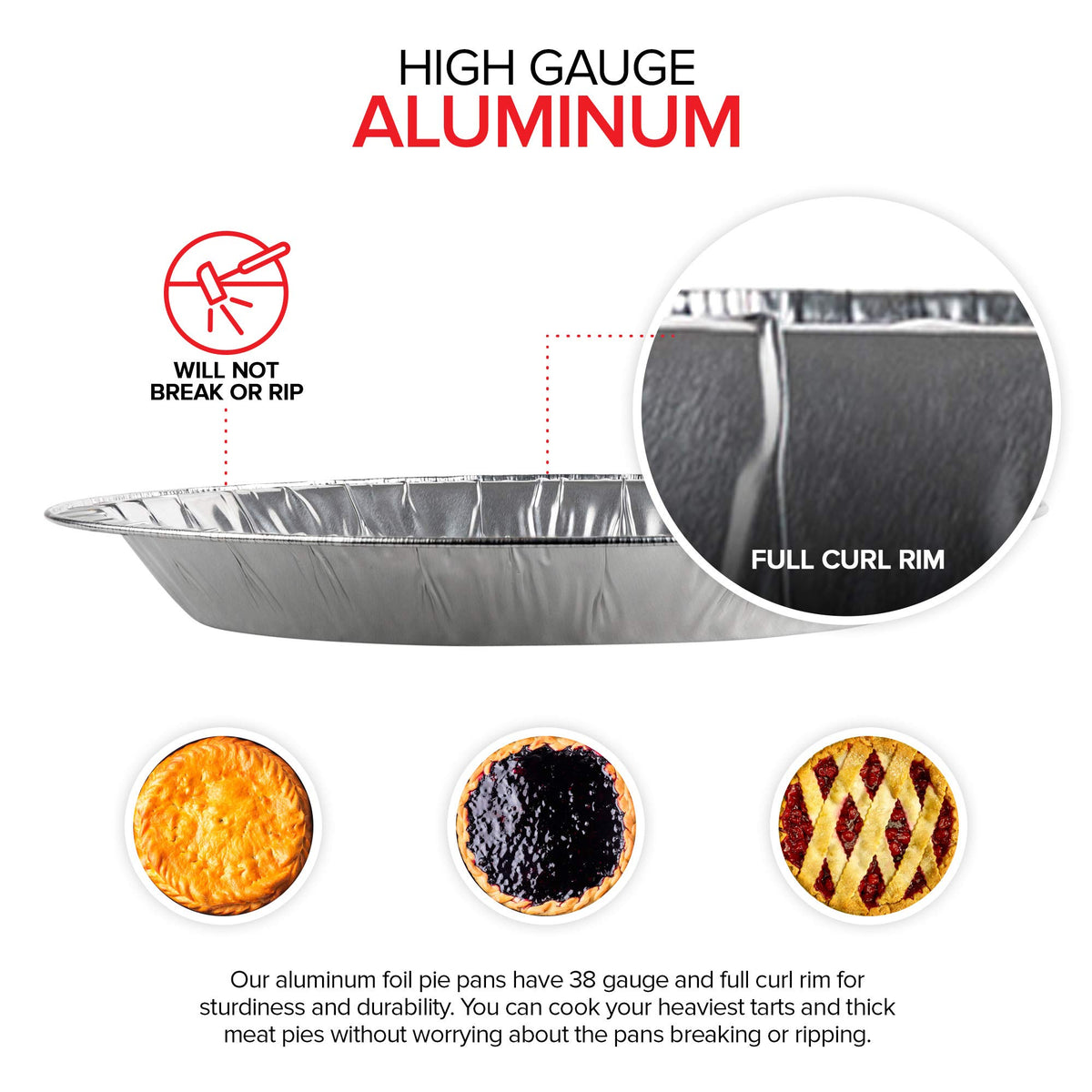 Stock Your Home 8 Count / Silver / 8 Pie Pans