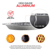 Stock Your Home 50 Pack (9 Inch) / Silver / 50 Pack Pie Pans