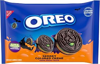 Oreo Green and Orange Creme Chocolate Sandwich Halloween Cookies, 14 ct