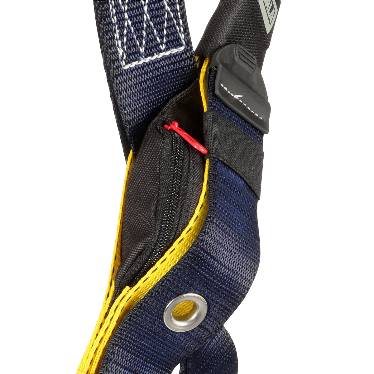 DBI-SALA,Delta Full Body Harness, Back D-Ring, Tongue Buckle Leg Straps, 2X-Large, Yellow/Navy by 3M – Double Extra Large, Nylon, Navy/Yellow, Model 1101253