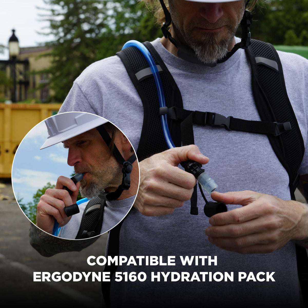 Chill-Its 5053 Replacement Mouthpiece for Hydration Bladder by Ergodyne – 34% POM, 22% ABS, 25% TPU, 19% Silicone, Blue, Model 13053