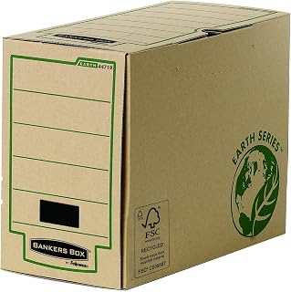 Bankers Box Earth Series A4 Magazine File, 100% Recycled, Brown, Pack of 20 150 mm