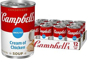 Campbell's Condensed Unsalted Cream of Chicken Soup, 10.5 oz Can (12 Pack)