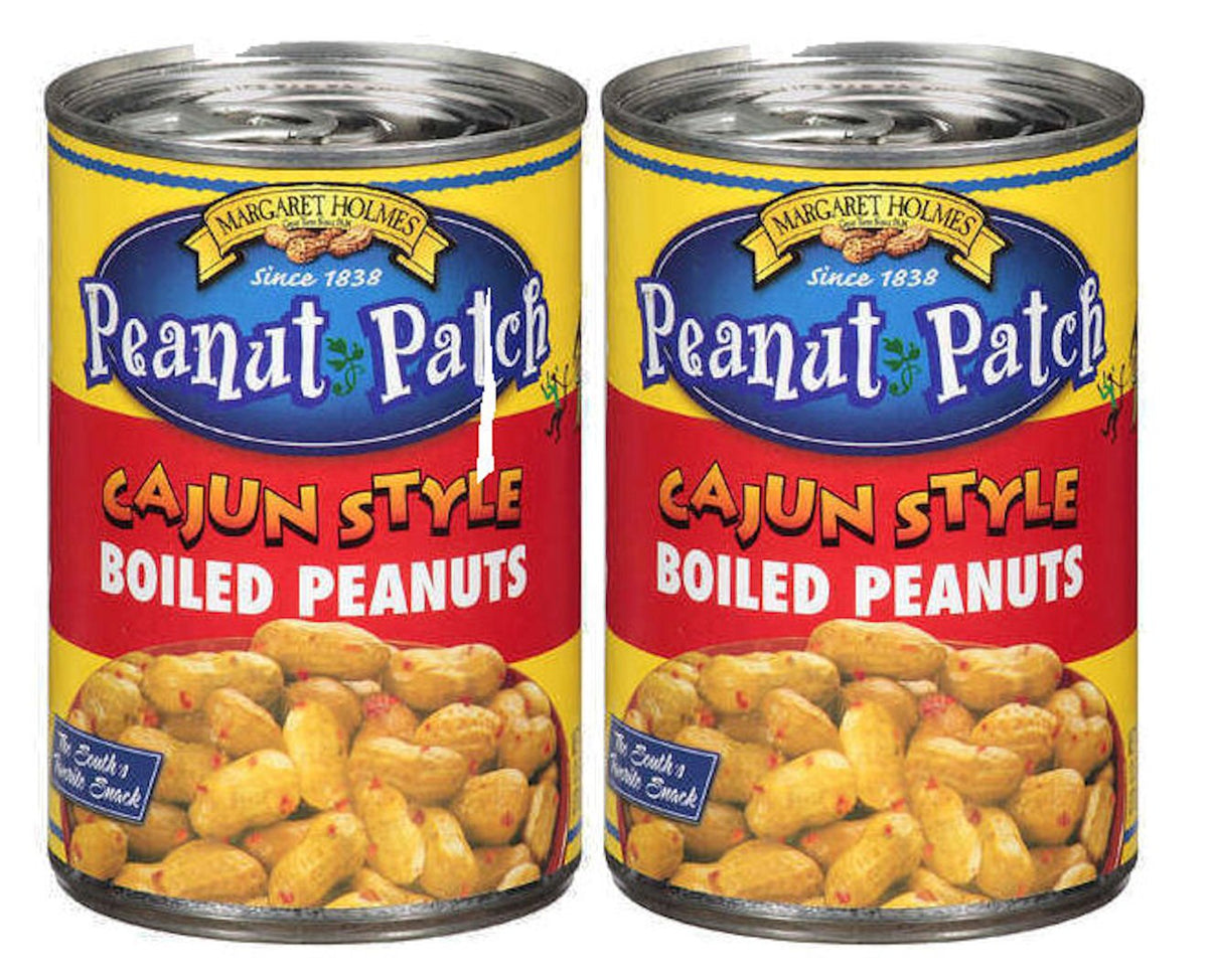 Cajun Green Boiled Peanuts Red Two 13.5 Oz. Cans by Peanut Patch – 13.5 Ounce (Pack of 2), Pack of 2