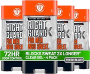 Right Guard Xtreme Defense Antiperspirant Deodorant Gel, Fresh Blast Scent - 5-in-1 Deodorant Men Can Trust, 72-Hour Odor Control, Invisible Gel for Men, 4 oz (4 Pack)