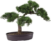 Nearly Natural 16 in Artificial Cedar Bonsai Tree in Decorative Pot