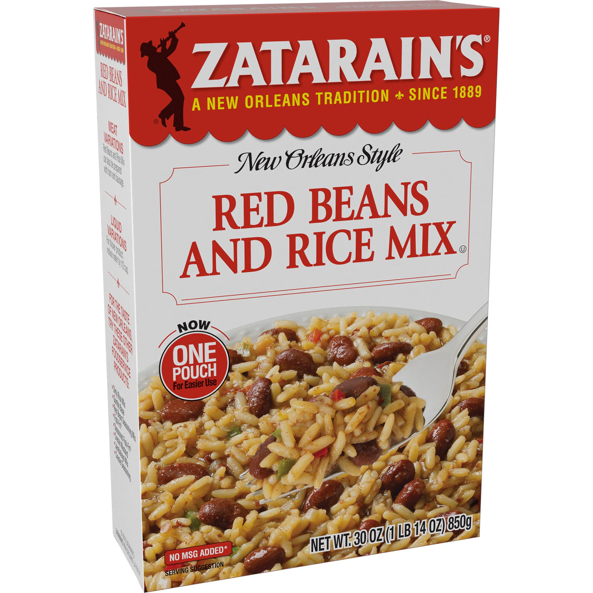 Zatarain's Red Beans and Rice / 30 Ounce (Pack of 1) / Red Beans & Rice Seasoned Rice