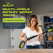 Multi-Angle Rotary Spray Wand by Sun Joe – Black, Model SPX-MARW1