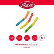 Candy, Sour Large Neon Gummi Worms, 4.5-pound Bag by Albanese – 4.5 Pound (Pack of 1), Assorted