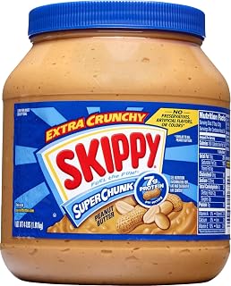 SKIPPY SUPER CHUNK Extra Crunchy Peanut Butter, 64 Ounce