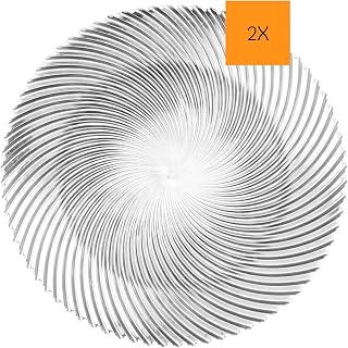 Spiegelau & Nachtmann, set of 2 place plates, crystal glass, samba, size: 32, 008993-0