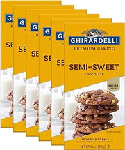 Ghirardelli Chocolate Baking Bar, Semi-Sweet Chocolate, 4-Ounce Bars (Pack of 6)