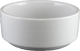 RA-4S Radiance Stacking Bouillon, 8 oz., Porcelain White (Pack of 36)