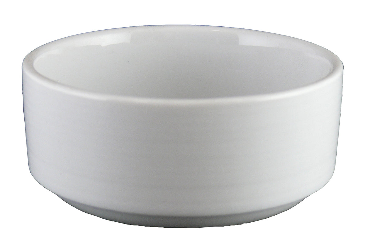 Radiance Stacking Bouillon by Vertex China – 8.0 ounces, Porcelain, Porcelain White, Pack of 36, Model RA-4S