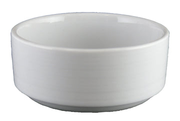 Radiance Stacking Bouillon by Vertex China – 8.0 ounces, Porcelain, Porcelain White, Pack of 36, Model RA-4S