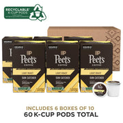 Peet's Coffee Sun Catcher / 10 Count (Pack of 6) / 6 Single-Serve Capsules & Pods