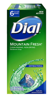 Antibacterial Bar Soap by Dial – 1.6 Ounce (Pack of 12), green, Pack of 12
