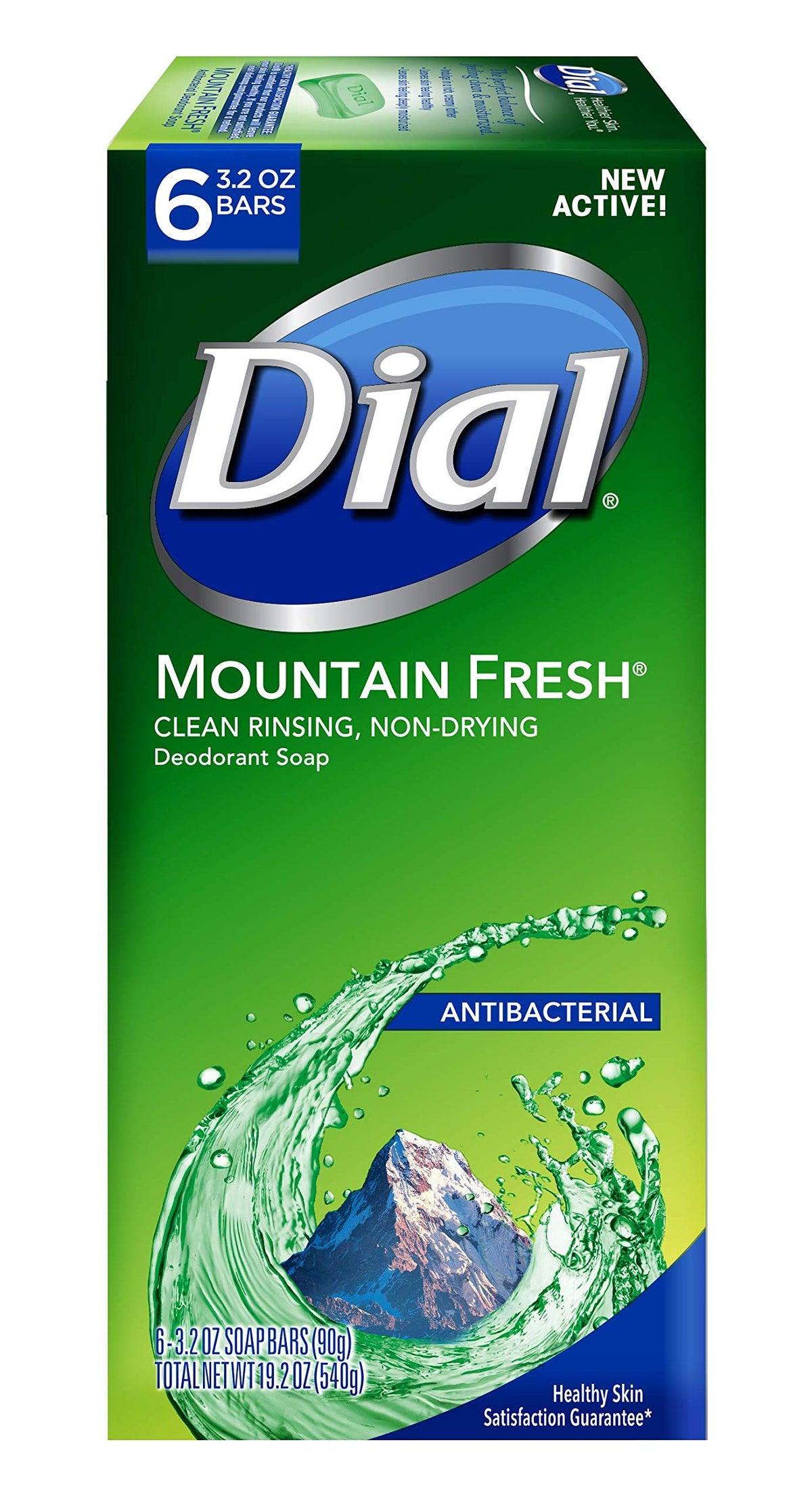Antibacterial Bar Soap by Dial – 1.6 Ounce (Pack of 12), green, Pack of 12