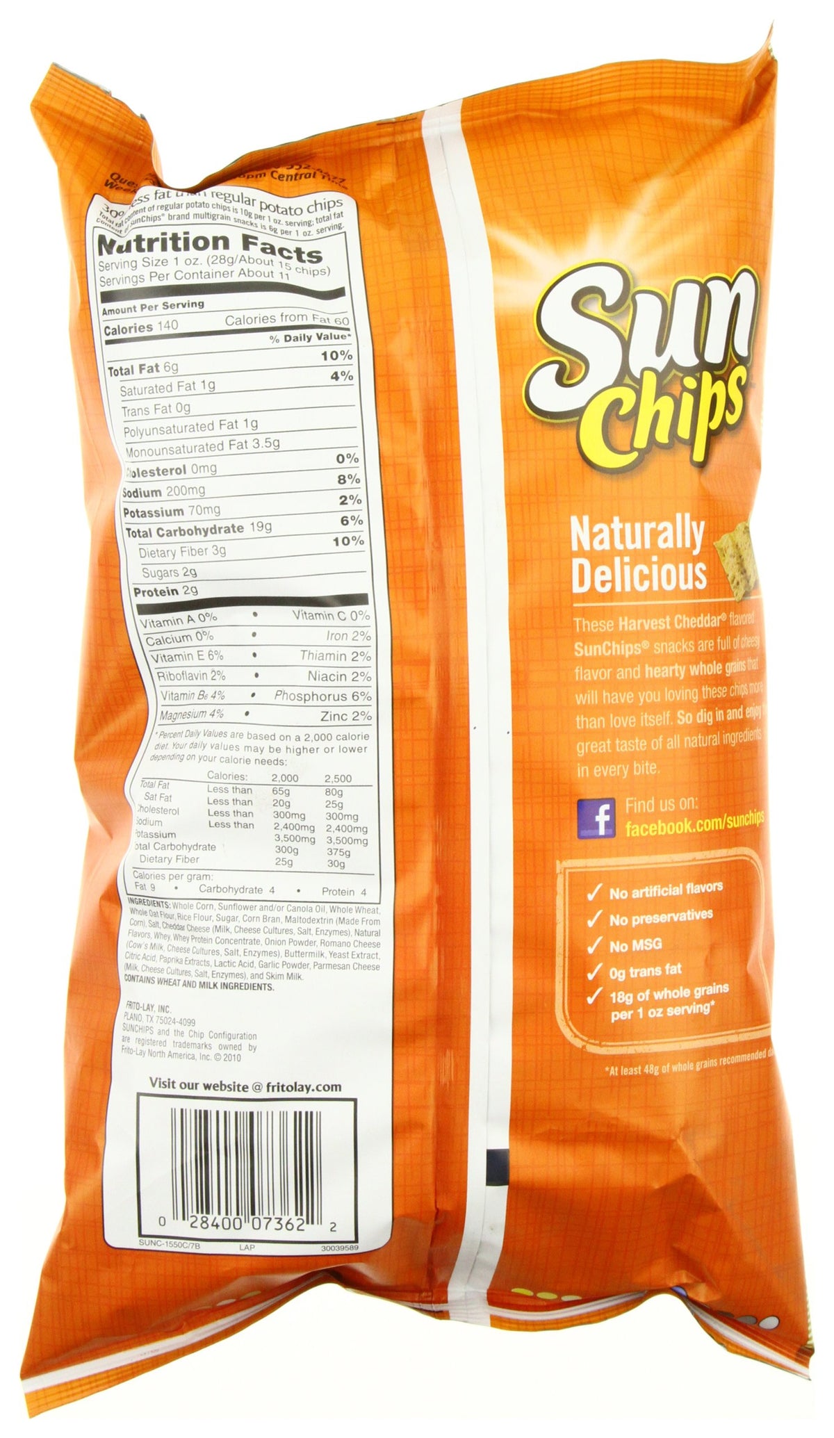 Sunchips Cheddar Cheese / 2.63 Ounce (Pack of 4) / 1 Chips & Crisps