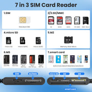 7 in 3 SIM Card Reader by Suejezt – Model AP556-ZM