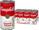 Campbell's Condensed Cream of Chicken Soup, Family Size 22.6 Ounce Can (Pack of 12)