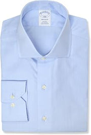 Brooks Brothers Mens Regular Fit Luxury Cotton Spread Collar Button Down Shirt,