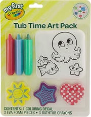 Crayola Taste Beauty My First Tub Time Art Pack, Bath-Time Toys with Red, Green, and Blue Crayons