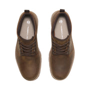 Men's Britton Road Mid Lace Up Waterproof Chukka Boot by Timberland – 10, Leather, Rust Full Grain, Model TB0A69TW