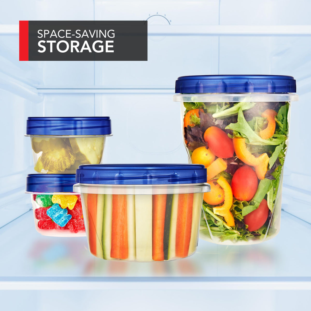 Stock Your Home 32 oz / Blue / 6 Pack Container Sets