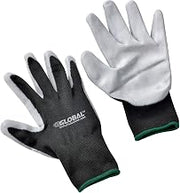 Global Industrial Foam Nitrile Coated Gloves, Gray/Black, Medium, Lot of 12