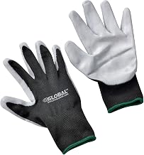 Global Industrial Foam Nitrile Coated Gloves, Gray/Black, Medium, Lot of 12