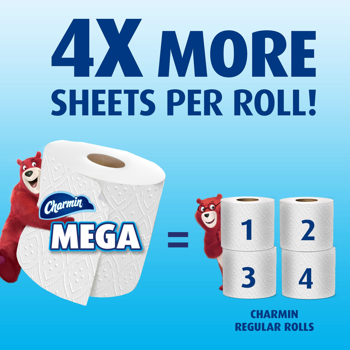 Charmin 24 Count (Pack of 1) / White / 1 Toilet Paper