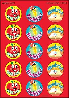 Trend Enterprises Trend School Time/Apple Stinky Stickers, Classroom Incentives, 60 Count