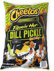 Cheetos Flamin' Hot Dill Pickle Crunchy Cheese Flavored Snacks Chips 28.8oz - 1 JUMBO bag