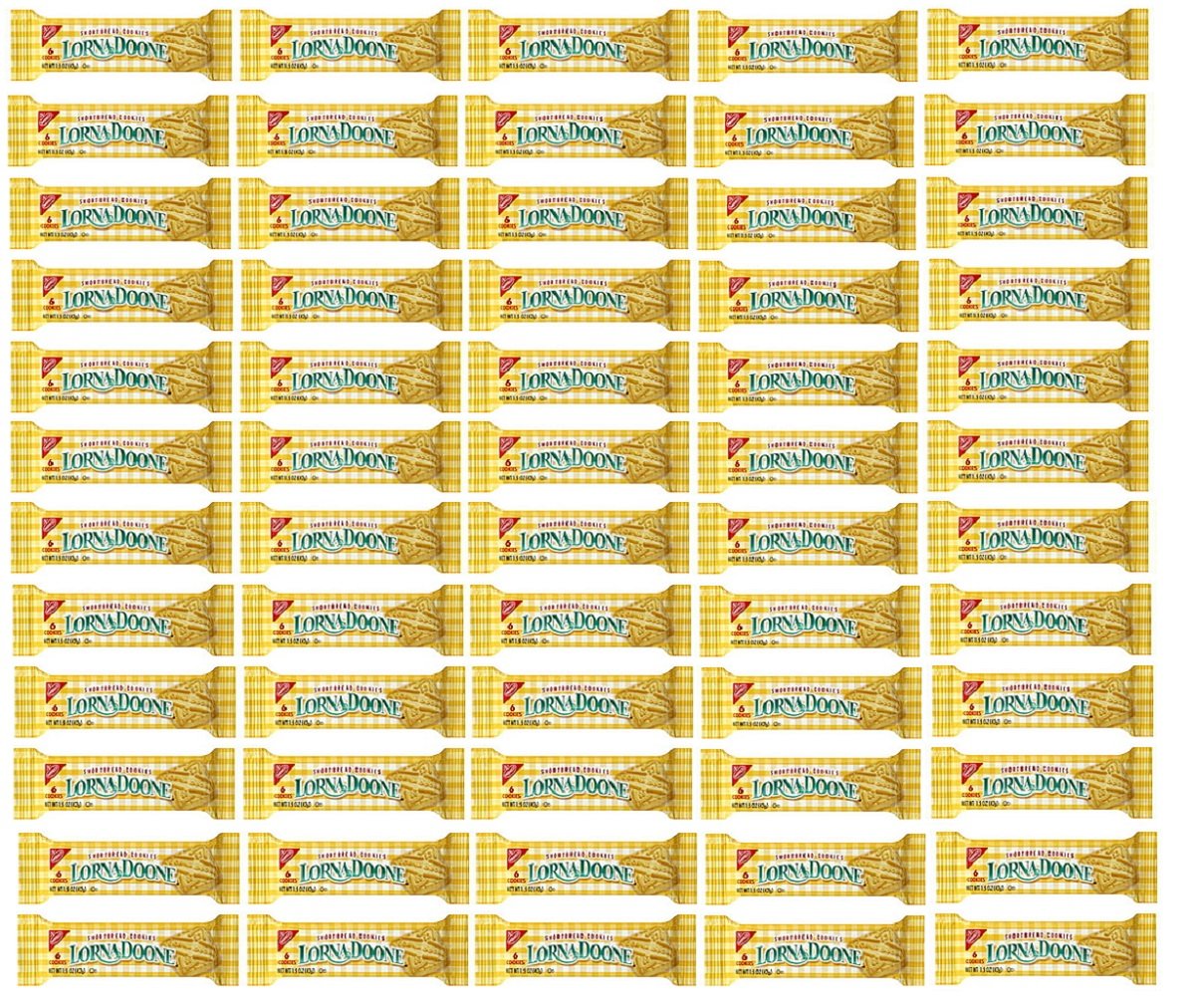 Nabisco Shortbread Cookies - 30 Count (2 Pack) by Lorna Doone – 90 Ounce (Pack of 1), golden, Pack of 60, Model 303883
