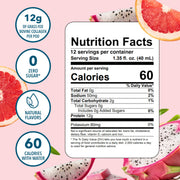 Liquid Science Dragon Fruit Grapefruit Collagen Protein Drink Mix Pods by Java House – 12 Count (Pack of 1), Light Blue