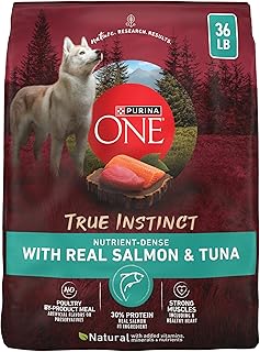 Purina ONE True Instinct Dry Dog Food, Real Salmon & Tuna, 36 lb Bag