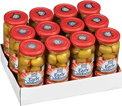 Early California Pimento Stuffed Queen Olives, 7 Ounce -- 12 per case.