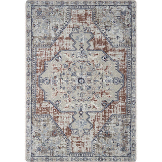 Canyon Tapestry 7'8" x 10'9" Area Rug in Color Terracotta by Joy Carpets – 7'8" x 10'9" (Rectangular), Nylon, Red, Model 2176D-03