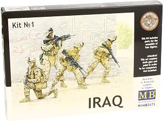 Masterbox Master Box USMC Soldiers Iraq Set # 1 (4) Figure Model Building Kits (1:35 Scale)