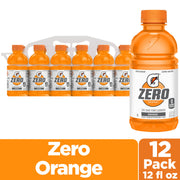 Gatorade Zero Sugar - Orange / 12 Fl Oz (Pack of 12) / Orange Sports Drinks