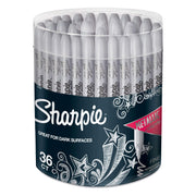 Sharpie 36 Count (Pack of 1) / 36-count - Silver Can / Silver Permanent Markers