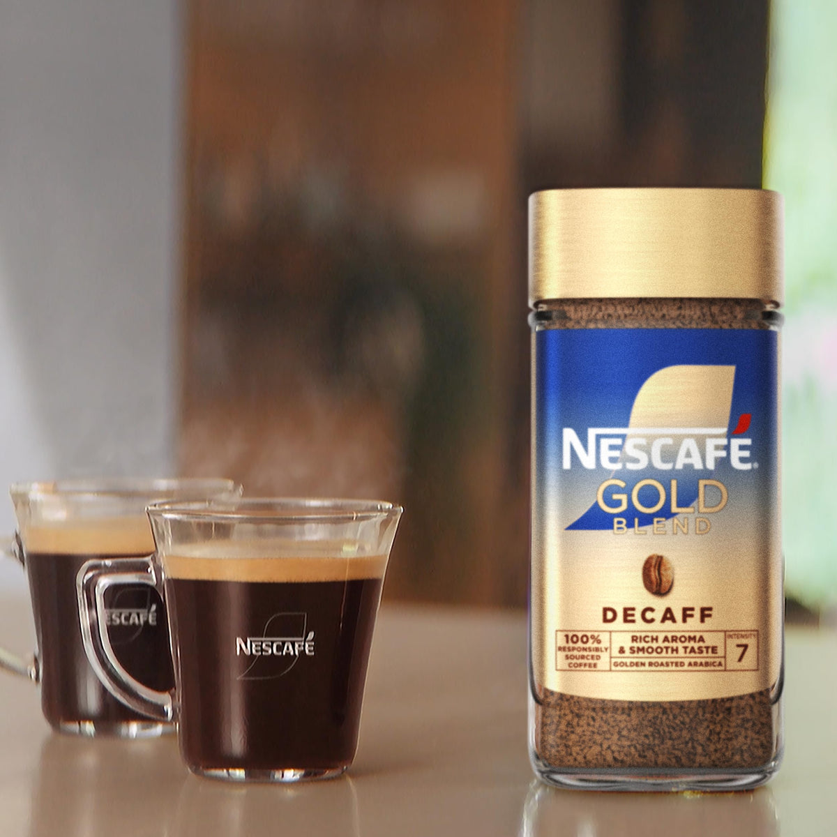 Nescafé Gold Blend Decaffeinated Instant Coffee Jar by Nescafe – 7.1 Ounce (Pack of 1), Model L0430087-P109296280-M109296271