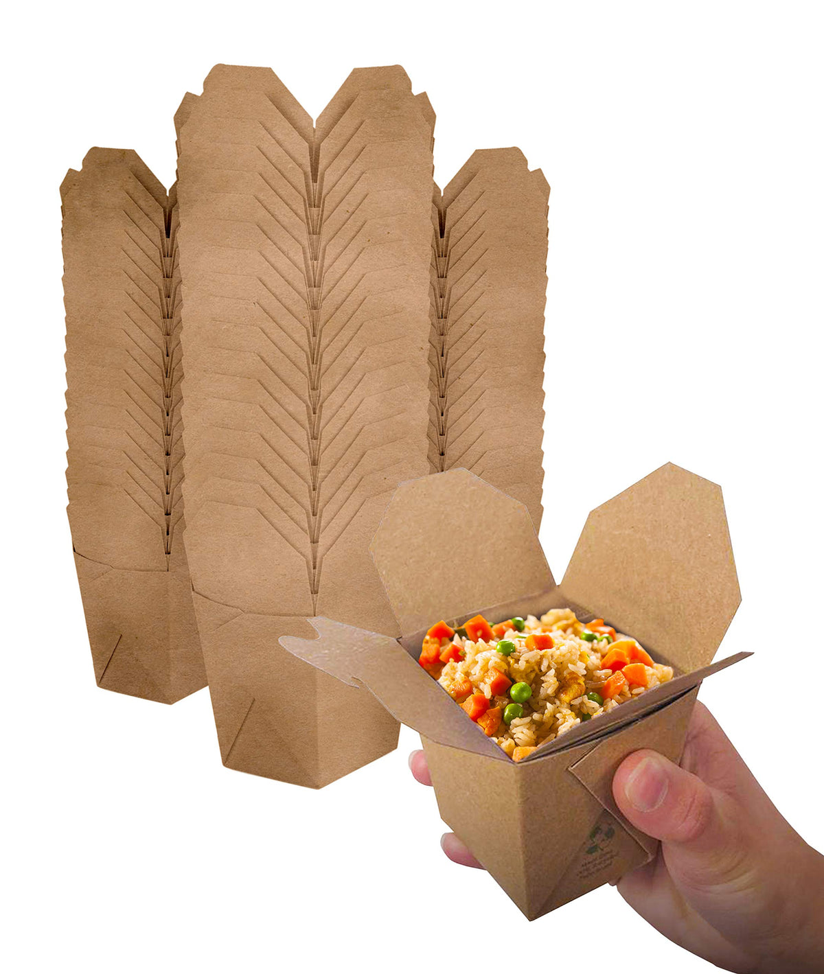 Stock Your Home 8 oz Pack of 25 / Brown / 8.0 fluid_ounces Boxes