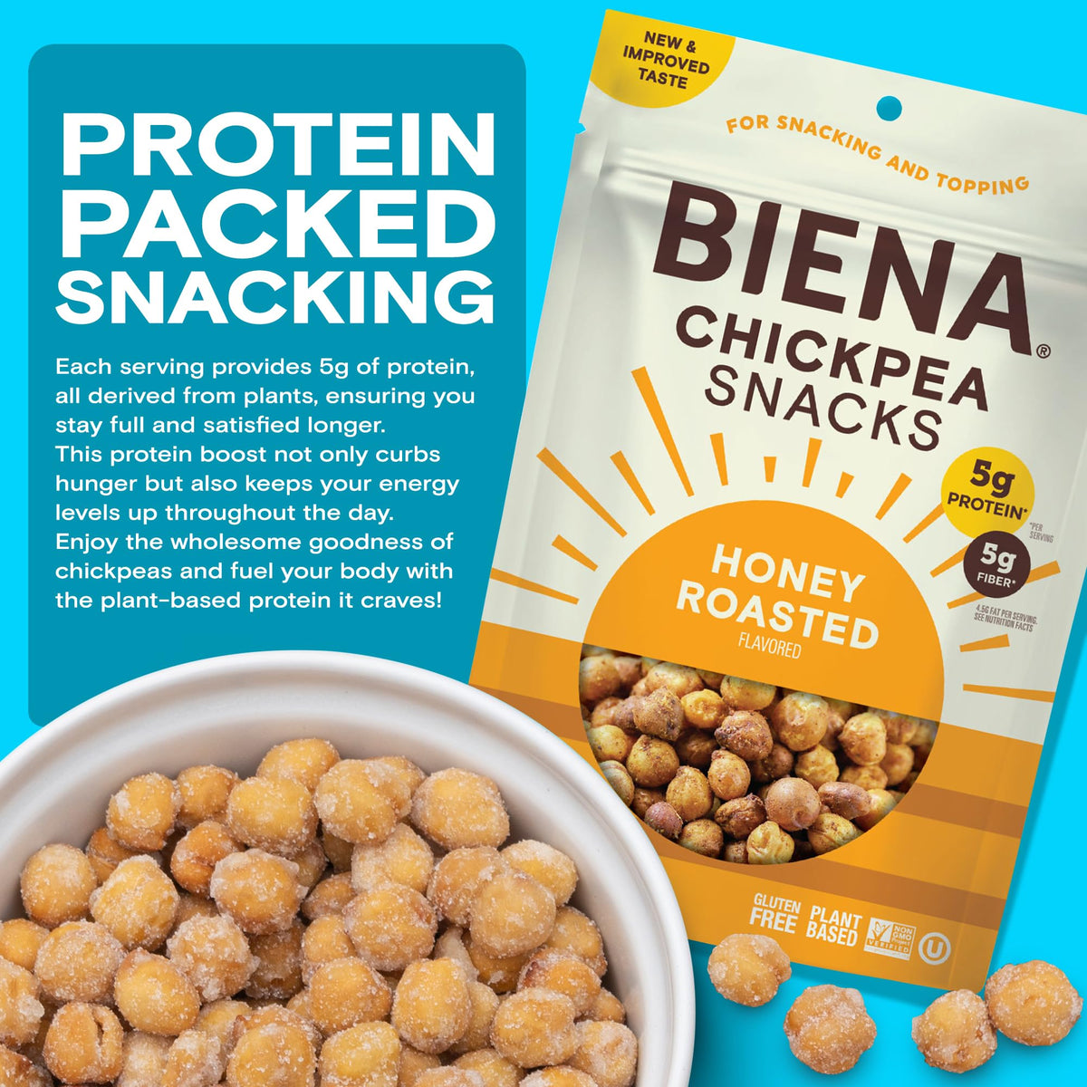 BIENA Honey Roasted / 4 Pack / Brown Vegetable